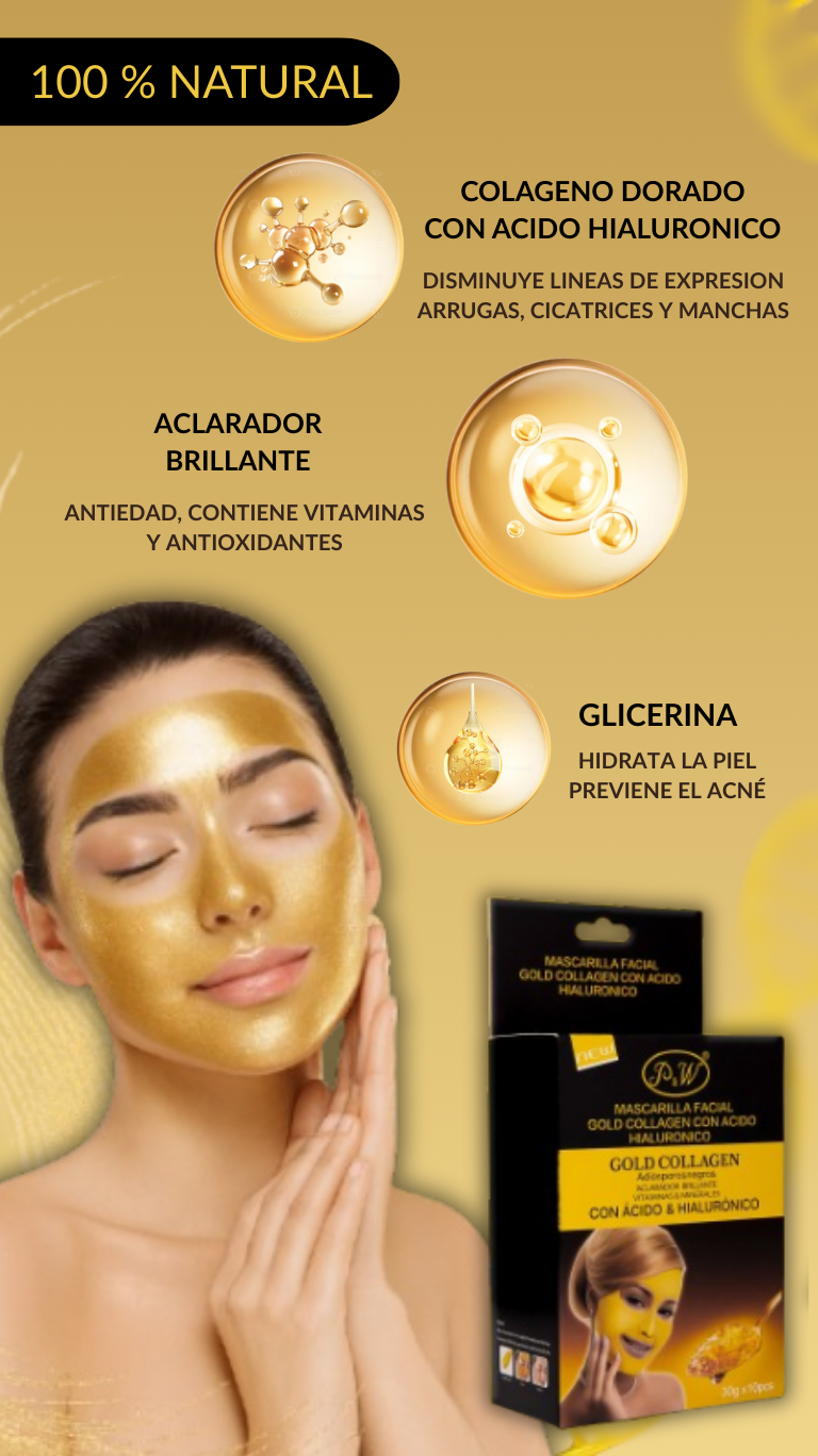 Mascarilla facial Golden